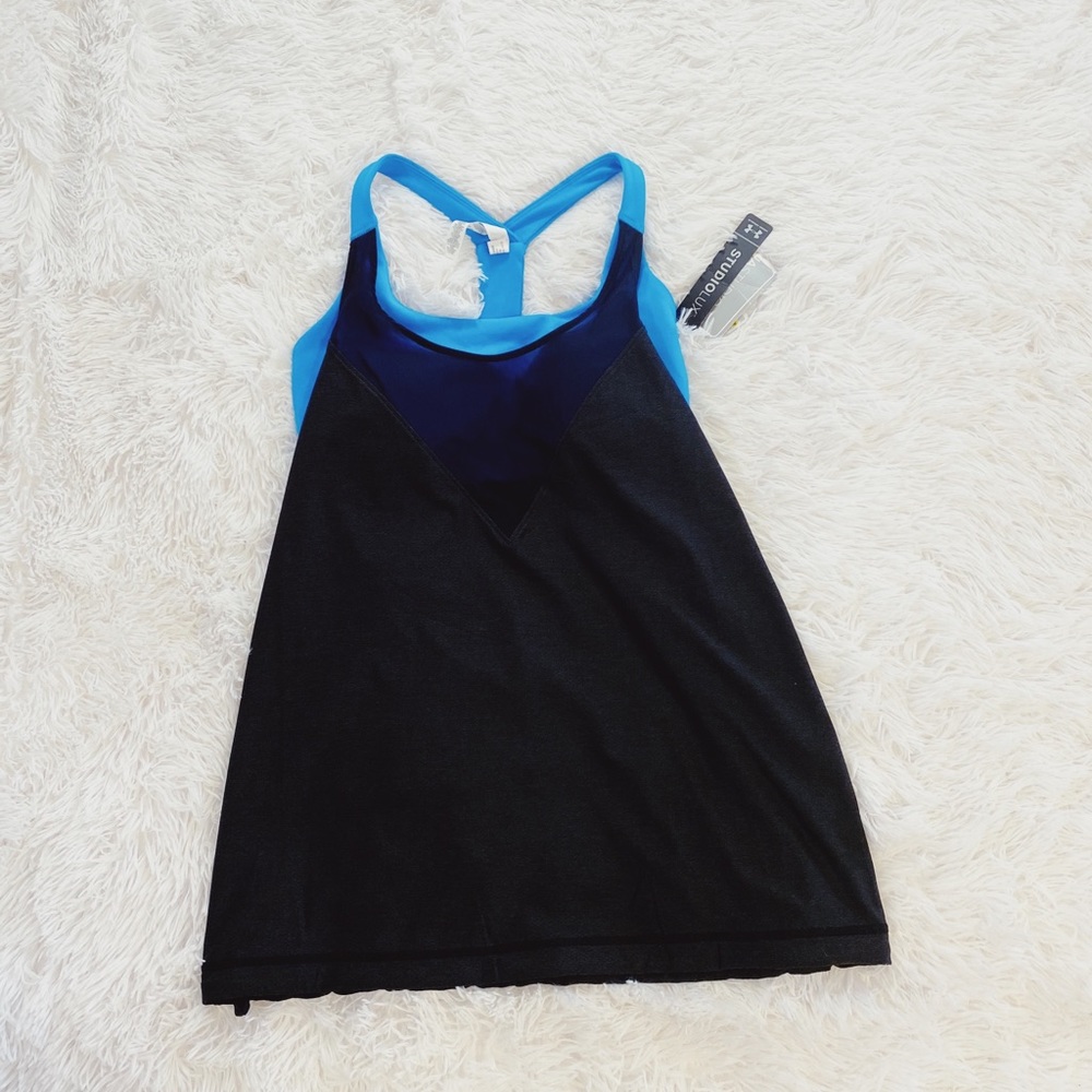 Under Armour Black and Blue Tank Top